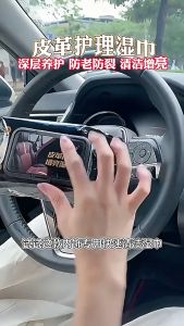 Car Interior Leather Care and Cleaning Wet Wipes Stain Removal Coating  Wiping