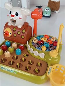 เกมส์แฮปปี้ฟาร์ม 4 ใน 1 ของเล่น ชาวสวนเด็ก ตกปลา ปลูกผัก ให้อาหารสัตว์ ทุบตัวตุ่น Happy Farm