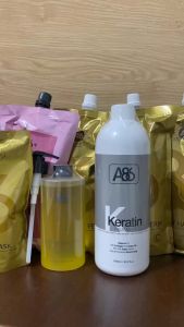 Bộ Sản Phẩm A86 Uốn Duỗi Phục Hồi Tóc hư tổn Không Cần Canh Mềm Hóa 1000ml