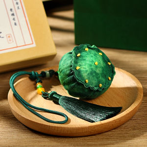 DIY Handmade Lotus Pod Scented Bag Material Kit Artemisia Scents Bag Mosquito Repellent Herbal Medicine Pouch Hanging Ornament