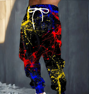 2026 Hot Selling Fashion Cool Graffiti Pattern 3D Printed Pants Harajuku Mens Outdoor Street Wear Hip-hop Loose Pants Large