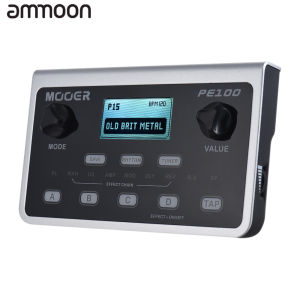 MOOER PE100 Multi-Effects Processor กีต้าร์ 39 Effects ปลั๊กสีดำ พกพา กับเครื่องดื่มแบบพร้อม