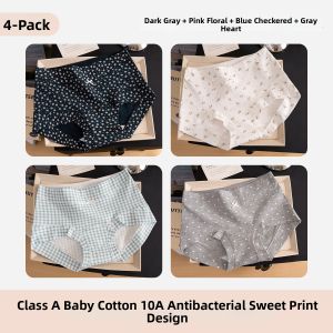 COSMO LADY | Antibacterial Extended Crotch Cotton Womens Underwear