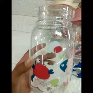 Botol Minum Gagang Anak Karakter Binatang Lucu 450ML