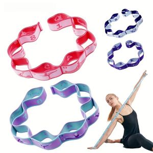 Adult Latin Training Elastic Resistance Band Yoga Auxiliary Stretching Belt Bands Beginner Pilates Dance Loop Fitness Tension