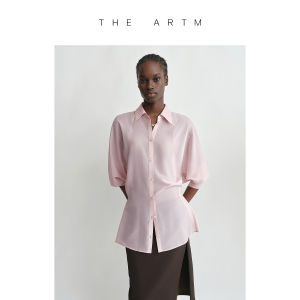 Semi-Sheer Breathable Flax Silk Blouse