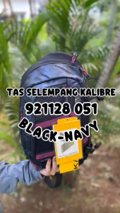 Kalibre Tas Selempang Kalibre Sling Bag Plugin 921128051 Black-Navy tas pria cross bag