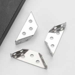 KANGBAN เหล็กฉากยึดมุม DIY เหล็กฉากตัวเจาะรู สําหรับเฟอร์นิเจอร์ ประตู ตู้ ผนัง Stainless Steel Corner Brace