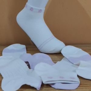 S1E 5Pasang Kaus Kaki Wanita Pendek Kaos Kaki Wanita Motif Bunga Import Kualitas Premium