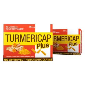 Go Natural Turmericap Plus 507mg Capsules: Blister Pack of 90 & 30