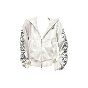 Áo Khoác Cardigan Dài Tay Ngắn in Chữ Gothic Phong Cách Mỹ Cổ Điển Cho Nữ Mùa Thu Mới Phong Cách Thường Ngày Áo Khoác Ngoài Gợi Cảm