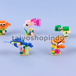 TAIYO Building Block 10in1 SATUAN Hewan 3D Serangga Dino Peternakan Ikan Bricks Blok Puzzle Mainan