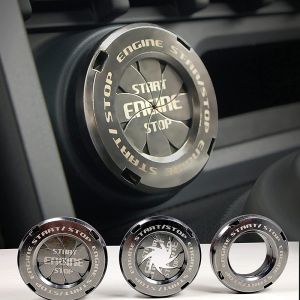 Car Moto Engine Start Stop Button Cover Ignition Switch blade-type Rotatable Protection Cap Interior Decoration Decor