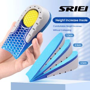 SRIEI 1/2/3CM Increase Insole Invisible Height Increase Insole Heel Insert Taller For Shoe Lift Shoes Heel Insert
