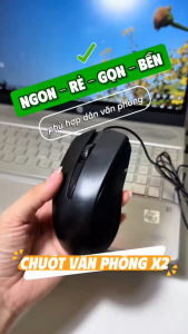 Chuột văn phòng có dây X2 1200 DPI USB chuột máy tính giá rẻ phù hợp cho học sinh sinh viên nhân viên văn phòng