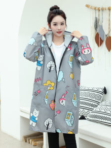 เสื้อกันเปื้อนกันน้ำแขนยาวสำหรับผู้ใหญ่ เสื้อคลุมกันน้ำมันในครัว เสื้อคลุมทำงานบางสำหรับผู้หญิง เสื้อกันเปื้อนกันน้ำมันในฤดูใบไม้ผลิและฤดูใบไม้ร่วง