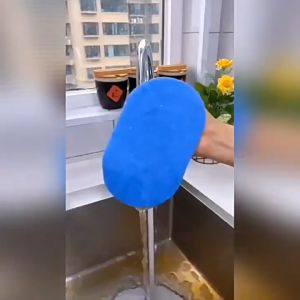 🍓Strawberry.thai🍓 แปรงทำความสะอาด ที่จับพลาสติก มีฟองน้ำในตัว แปรงทำความสะอาดอเนกประสงค์ พร้อมส่ง