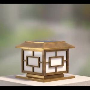 Solar Gate Pillar Light LED 4 Colors Solar Light Outdoor Garden Lamp Waterproof IP67 Warm White Post Lights Fence Post Garden Lights