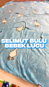 Bright Crown X HF Selimut Bulu Lembut UK 180x200CM Selimut Berkualitas Super Halus dan Nyaman