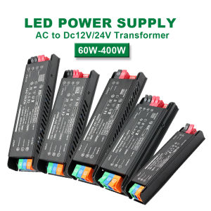 LED power supply AV to DC 12V or 24V transformer 60W 100W 200W 300W 400W switching power supply