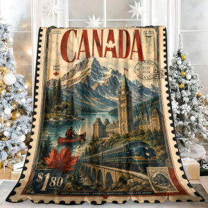 Beast Kingdom | Retro Floral Drying Incredibly Soft Comfortable Travel Blanket Perfect for Family Gatherings Holiday Movie Nights