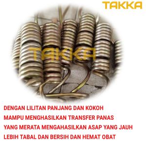Coil Fogging Spriral Universal Untuk semua jenis alat fogging Rakitan dll Bahan Baja Putih Cronous Heavy duty(Lebih tahan lama dari tembaga dan Stainless)
