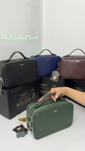 Túi Golf Cầm Tay Thương Hiệu Cao Cấp MALDINI. Hàng Chính Hãng Khóa Vân Tay An Toàn Chất Liệu Da Thật Da Ép Pi Cao Cấp. Clutch.