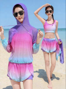 XTEP | New Conservative Slimming Sleeveless Swimwear Set Beach Holiday