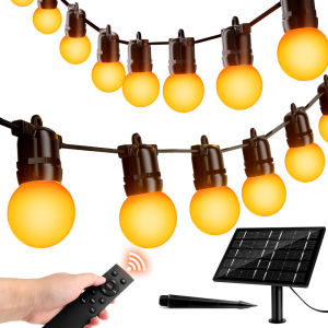 20M/15M/10M Outdoor solar light waterproof G40 solar lights Bulb String Lights Waterproof Garden Christmas Lights