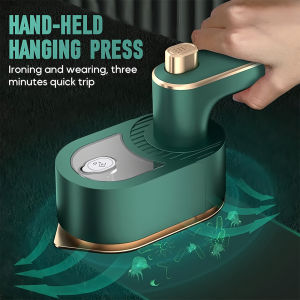 Mini Iron Steamer 2-in-1 Handheld Portable Steam Iron Fast Heat Foldable 180° Garment Wrinkle Remover for Home Travel