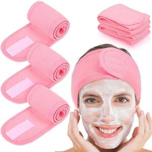 Headband Velcro Facial Wash Headband Multiple Colors Available Adjustable Thick And Long Cloth Elastic Women’s Make Up Spa