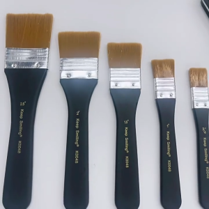 5pcs Nylon Hairboard Brush 2/4/6CM Water Powder Oil Painting Paint Wall Painting Brush G1754