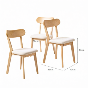 XIANGNANSONG | Real Wood Comfortable Dining Chairs with Soft Padded Backs