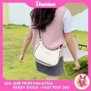 iFASHION 2136 READY STOCK Women Quality Sling Shoulder Bag PU Armpit Handbag Beg Tangan Silang Bahu Perempuan
