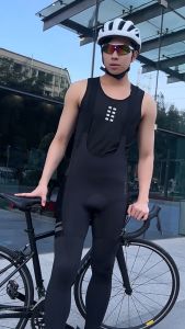 WOSAWE Men Cycling Bib Pant Winter Fleece Thermal Windproof Shockproof 5D Padded Sports Bike Tight