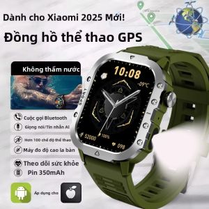 Đồng Hồ Thông Minh Thể Thao GPS Dành Cho Nam Nữ Chống Nước BT Gọi Cấp Độ Quân Sự Đồng Hồ Thông Minh Ngoài Trời IP67 Thời Trang Doanh Nhân Theo Dõi Sức Khỏe