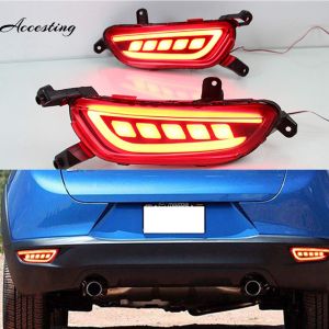 DRL Rear Bumper Tail Light For Mazda CX-3 CX3 CX 3 2016 2017 LED Rear Fog Lamp Brake Light tail Light Warning Lights