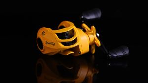 Sougayilang รอกตกปลา ล้อเลื่อนล้อปลา 7.2:1 อัตราทดเกียร์ สีเหลือง รีล รีลแม่เหล็ก ระบบเบรก