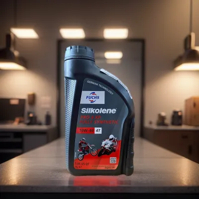 Fuchs Silkolene Pro 4 10W40 Fully Synthetic Engine Oil for Yamaha/Suzuki/Kawasaki - 1L