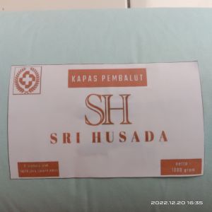 KAPAS PEMBALUT SERBAGUNA 1 KG/ KAPAS GULUNG 1000 GRAM SRI HUSADA