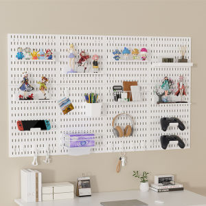 Multifunctional Wall-mounted Pegboard Thickly Built Stores Home Items And Doubles As A Display Rack.