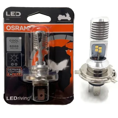 หลอดไฟหน้า LED OSRAM รถจักรยานยนต์หลอดไฟ LED ไฟหน้าหลอดไฟสากล (สีขาว + เหลือง) ไฟหน้า T19/H4 ไฟหน้าเครื่องยนต์สูง/ต่ํา