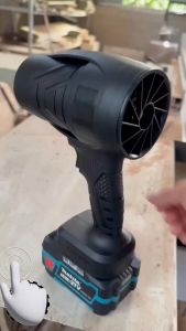 Quạt phản lực. Máy thổi gió Turbo siêu mạnh thổi bụi sấy khô. Sử dụng chân pin phổ thông M21