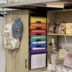 Wall-Mounted Storage Bag for Exam Papers Primary And High School Students Folder Organizer Elementary School Students  Paper