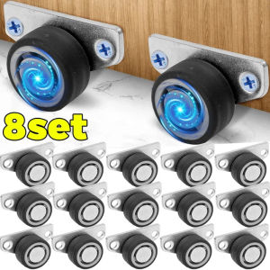 Đa chức năng ròng rọc Caster với ốc vít cửa hỗ trợ Bánh Xe Cửa bánh di động bánh đồ nội thất mịn yên tĩnh cán bánh