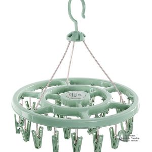 gumahus | Multi-functional Home Clothes Drying Rack with Clips and Thick Hooks