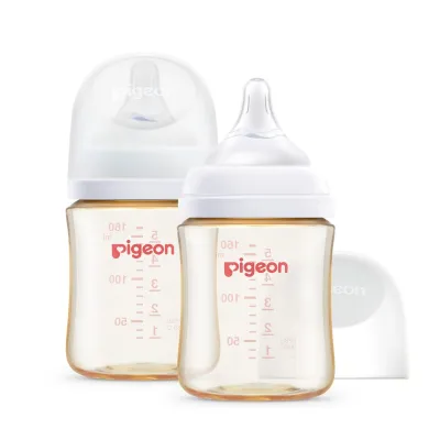 Pigeon Softouch BPP Nursing Bottle PPSU 160ml (Twin Pack) - Logo