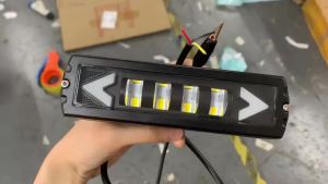 6D Projector Amber LED Light Bar 40W Cutoff Beam Offroad Motorcycle SUV Fog Driving Lamp For Motorcycle 4X4 ATV SUV Truck