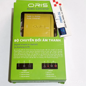 Bộ chuyển đổi âm thanh quang Digital Coxial - Optical ra Analog AV L/R - 3.5 ly
