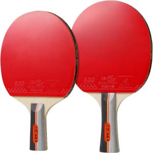 Double Fish | High Adhesion Double Sided Rubber Professional Table Tennis Racket Set